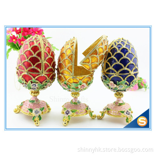 100% handmade egg music box trinket box